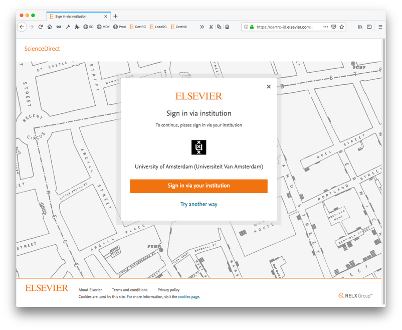 Screenshot sign-in screen